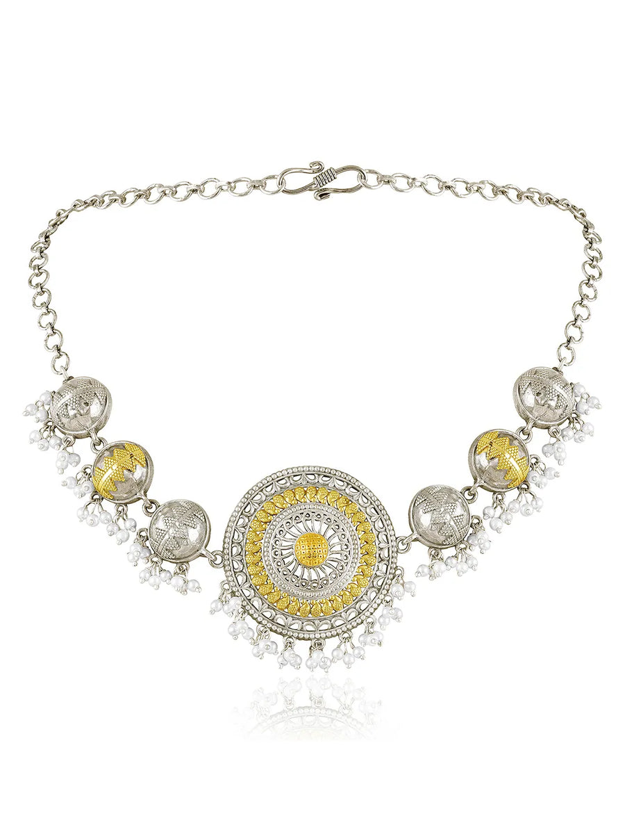 Traditional Mandala Design Necklace Set