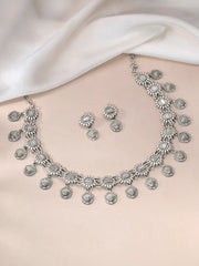 Antique Sunflower and Coin Necklace Set