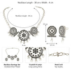 Classic Round Mandala Necklace Set