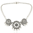 Classic Round Mandala Necklace Set