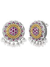 Peacock Motif with Pearl Drop Choker Set