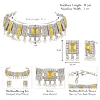 Antique Square Charm Pearl Tassel Set