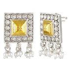 Antique Square Charm Pearl Tassel Set