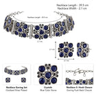 Classic Crystal Cluster Necklace Set