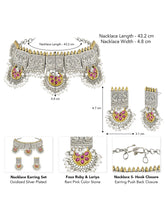 Classic Floral Pendant Pearl Necklace Set