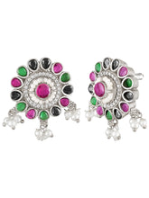 Floral Crystal Studded Necklace Set