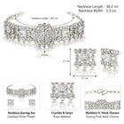 Crystal Drop Choker with Pearl Dangles