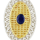 Textured Oval Mosaic Statement Ring
