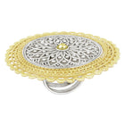 Bold Mandala Design Round Ring
