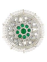 Floral Center Round Adjustable Ring