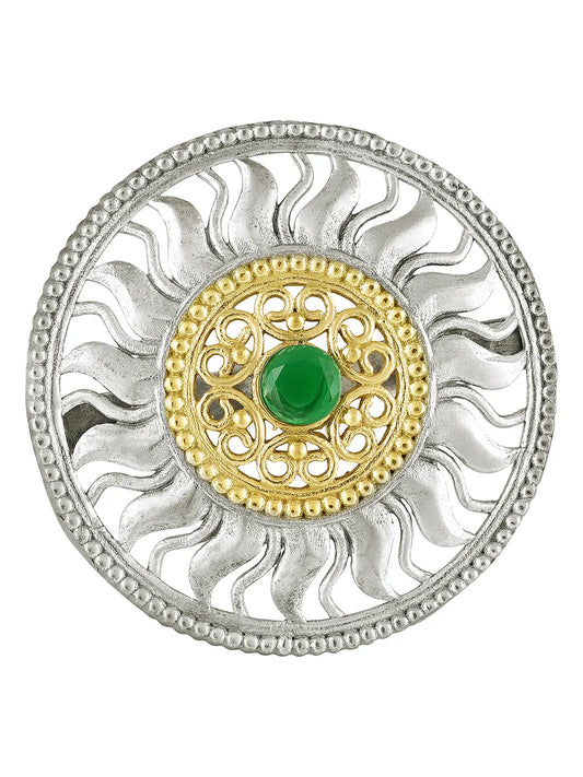 Sunburst Design Traditional Ring