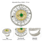 Sunburst Design Traditional Ring