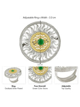 Sunburst Design Traditional Ring