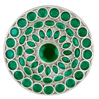Circular Gem Cluster Statement Ring