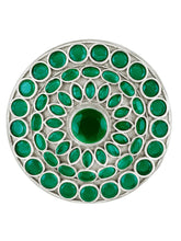 Circular Gem Cluster Statement Ring
