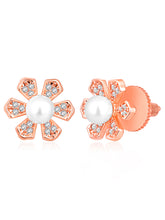 Floral Luxe Pearl CZ Studs