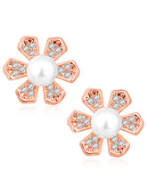 Floral Luxe Pearl CZ Studs