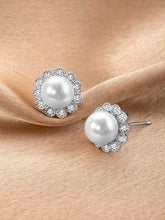 Stylish Simplicity CZ Pearl Studs