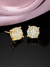 Mystic Golden Charms CZ Studs