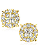 Mystic Golden Charms CZ Studs