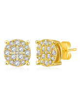 Mystic Golden Charms CZ Studs