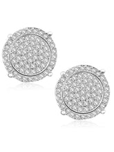 Ethereal Elegance Silver CZ Studs