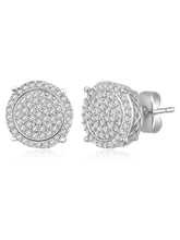 Ethereal Elegance Silver CZ Studs