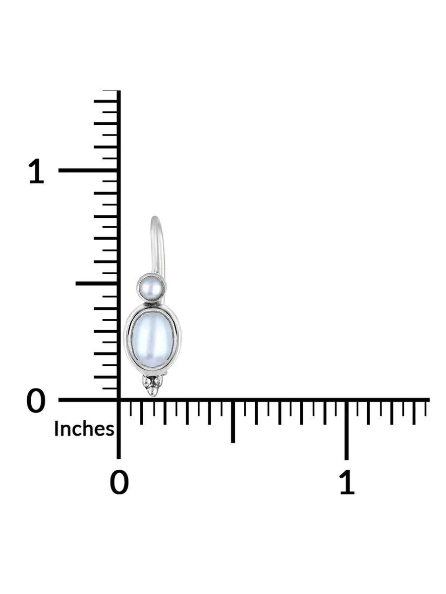 Blossoming Beauty Drop Earrings - White