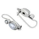 Blossoming Beauty Drop Earrings - White