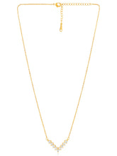 V Shaped Crystal Sparkle Pendant Chain