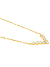 V Shaped Crystal Sparkle Pendant Chain