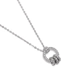Elegant Circular Pendant Necklace. Silver necklace with a circular pendant. Best for casual wear, office wear & party wear. Wear Minimal Jewellery from Peora.
