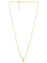 Minimalist CZ Drop Pendant Chain