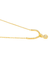 Minimalist CZ Drop Pendant Chain