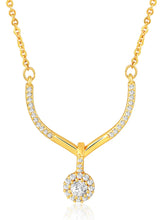 Minimalist CZ Drop Pendant Chain
