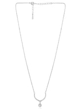Minimalist CZ Drop Pendant Chain
