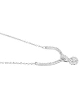 Minimalist CZ Drop Pendant Chain