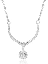 Minimalist CZ Drop Pendant Chain
