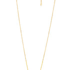 Floral Clover Motif CZ Necklace - Gold