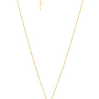 Floral Clover Motif CZ Necklace - Gold