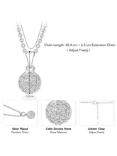 Sparkle Sphere CZ Pendant Chain