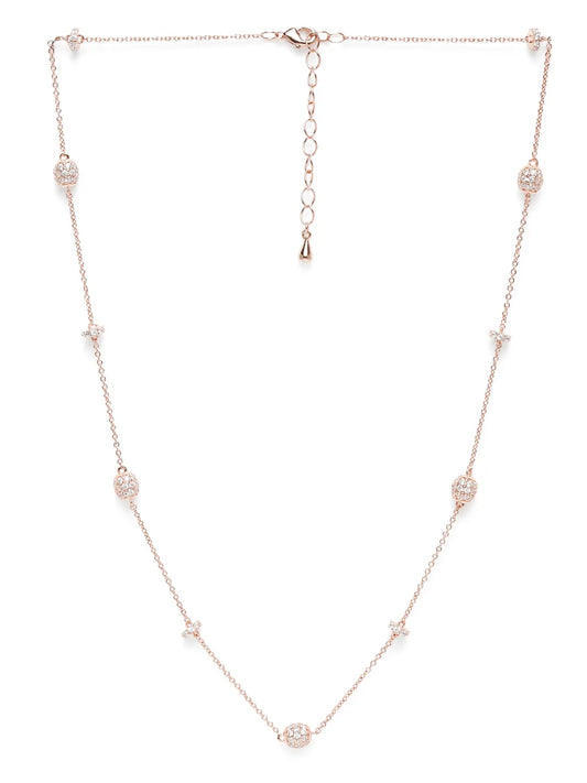 Dusky Charm Textured Chain Necklace