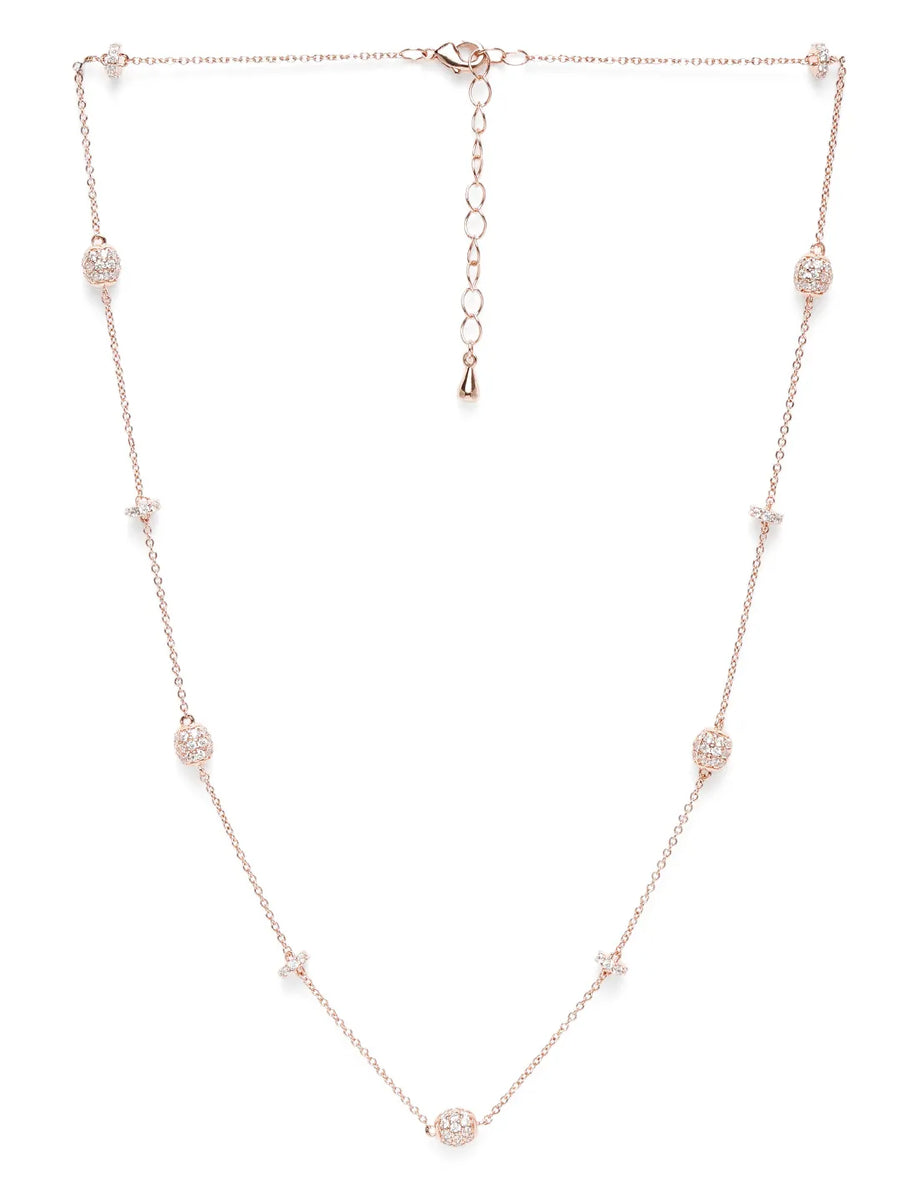 Dusky Charm Textured Chain Necklace