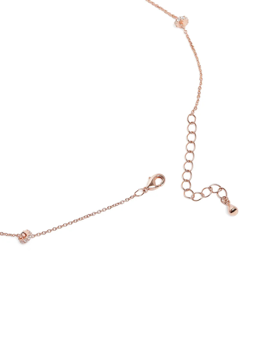 Dusky Charm Textured Chain Necklace