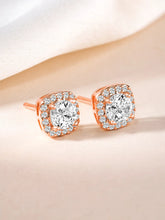Timeless Regal Rays Stud Earrings - Rose Gold