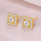Timeless Regal Rays Stud Earrings - Gold