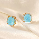 Graceful CZ & Crystal Stud Earrings