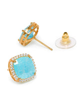 Graceful CZ & Crystal Stud Earrings