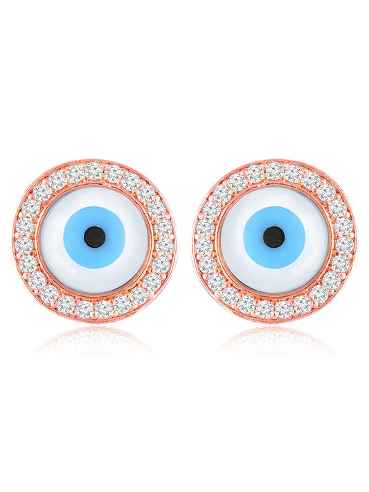 Evil Eye Stud Earrings – Protective & Trendy | Peora

