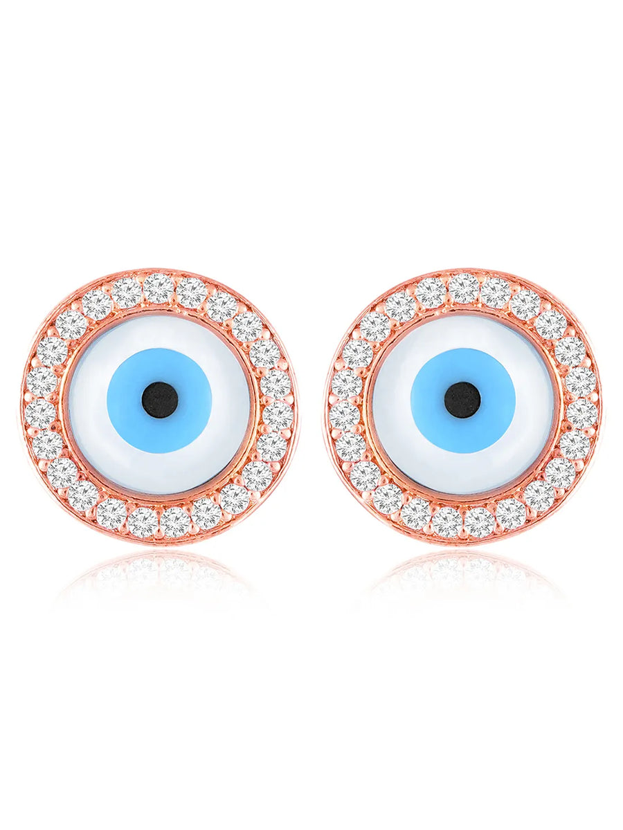 Evil Eye Stud Earrings – Protective & Trendy | Peora

